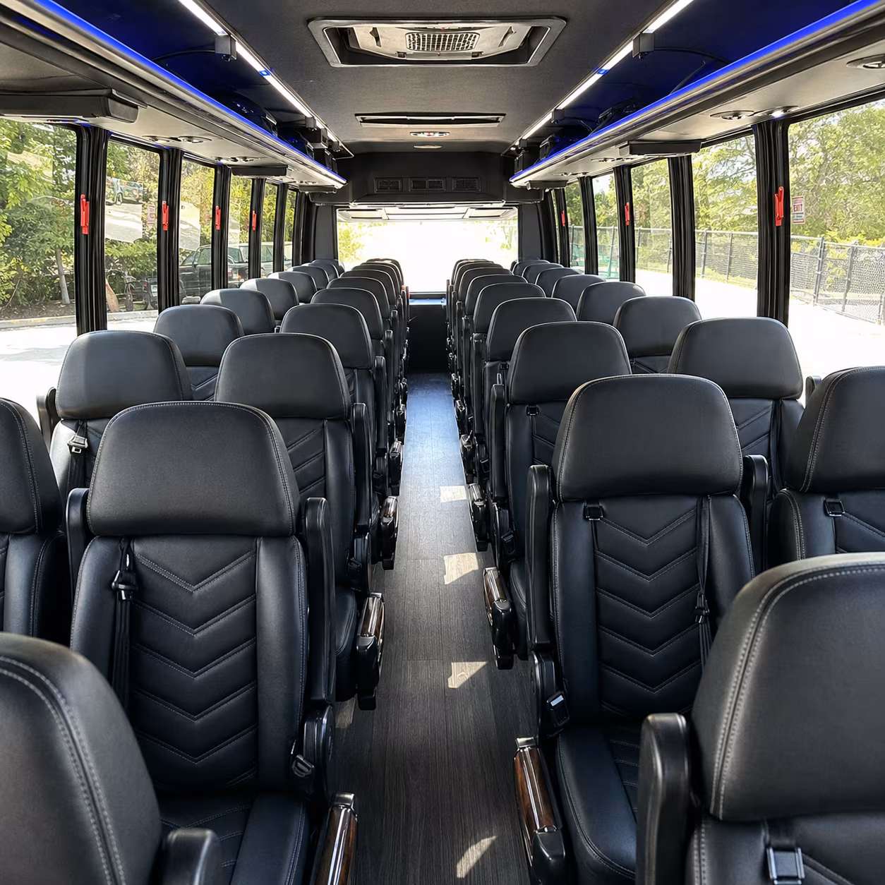 30 passenger minibus inside