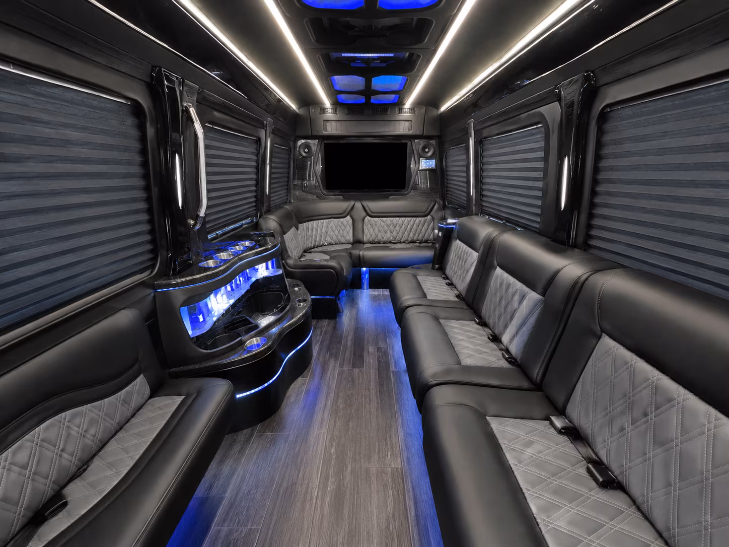 cape coral 30 passenger party bus interior