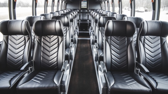 50 passenger charter bus inside bonita springs