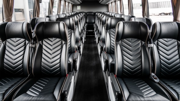 55 passenger charter bus inside bonita springs