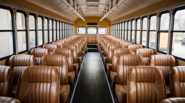 cape coral school bus rental interior