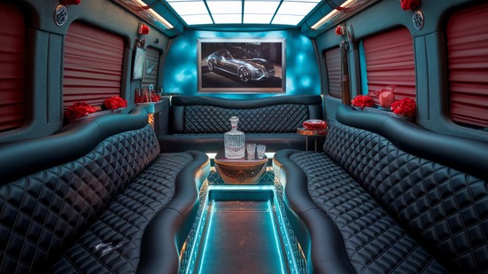 cape coral sprinter limo rental interior