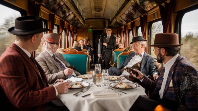 murder mystery dinner train